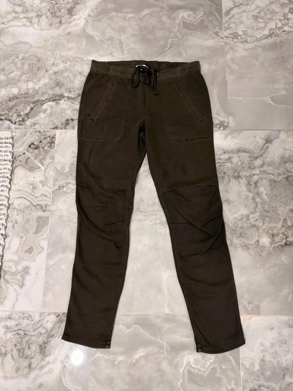 James Perse SOFT DRAPE PANT color Smoky Green Pigment - Picture 4 of 7